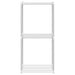 Raft tubular cu depozitare Alb 42,5 x 27 x 91,5 cm Aluminiu - WALTI WALTI