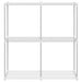 Raft tubular cu depozitare Alb 86 x 27 x 90 cm Aluminiu - WALTI WALTI