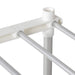 Raft tubular cu depozitare Alb 129 x 27 x 132 cm Aluminiu - WALTI WALTI