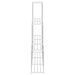 Raft tubular cu depozitare Alb 129 x 27 x 132 cm Aluminiu - WALTI WALTI