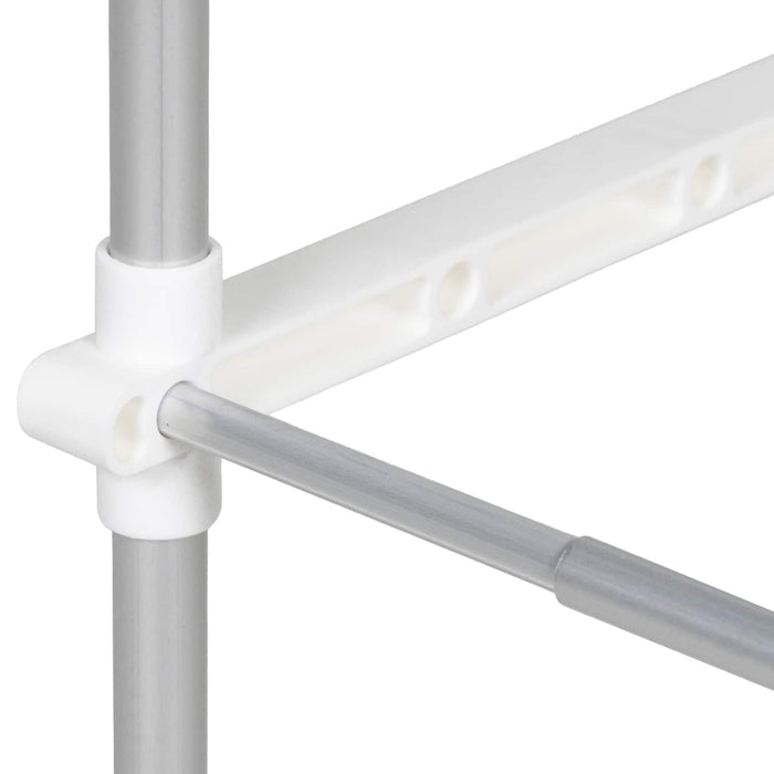 Raft pentru mașină de spălat Alb 70 x 27 x 136 cm Aluminiu - WALTI WALTI