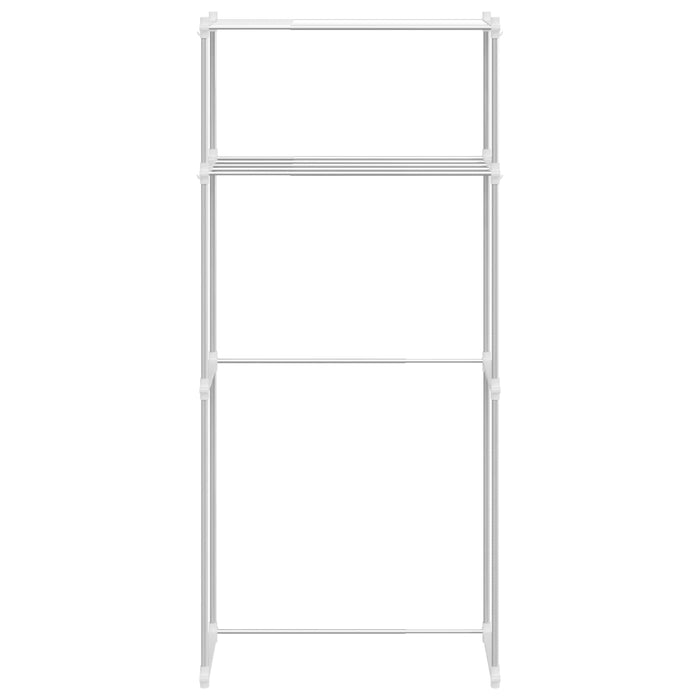 Raft pentru mașină de spălat Alb 70 x 27 x 136 cm Aluminiu - WALTI WALTI