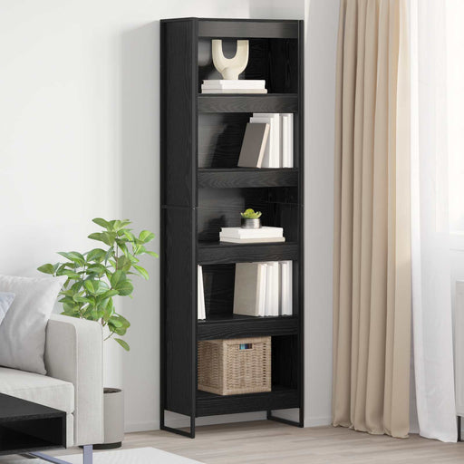Dulap pentru cărți 2 pcs Stejar Negru 80 x 30 x 155 cm - WALTI WALTI