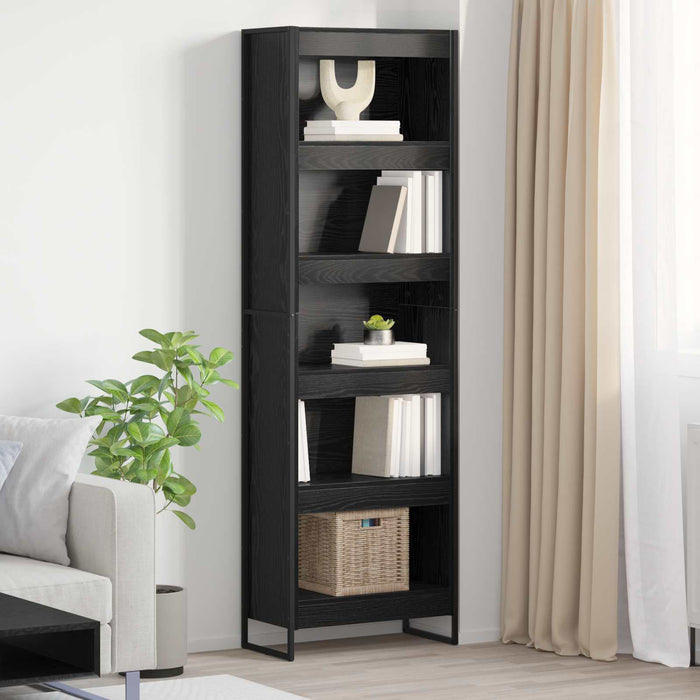 Dulap pentru cărți 2 pcs Stejar Negru 80 x 30 x 155 cm - WALTI WALTI