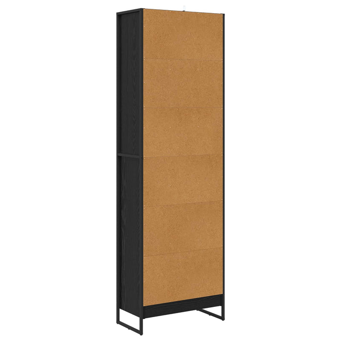 Dulap pentru cărți 2 pcs Stejar Negru 80 x 30 x 155 cm - WALTI WALTI
