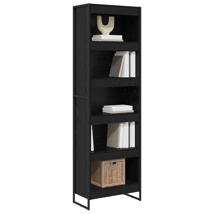 Dulap pentru cărți 2 pcs Stejar Negru 80 x 30 x 155 cm - WALTI WALTI