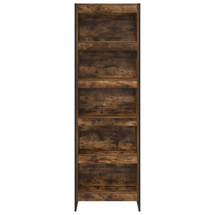 Dulap pentru cărți 2 pcs Stejar fumuriu 80 x 30 x 155 cm - WALTI WALTI