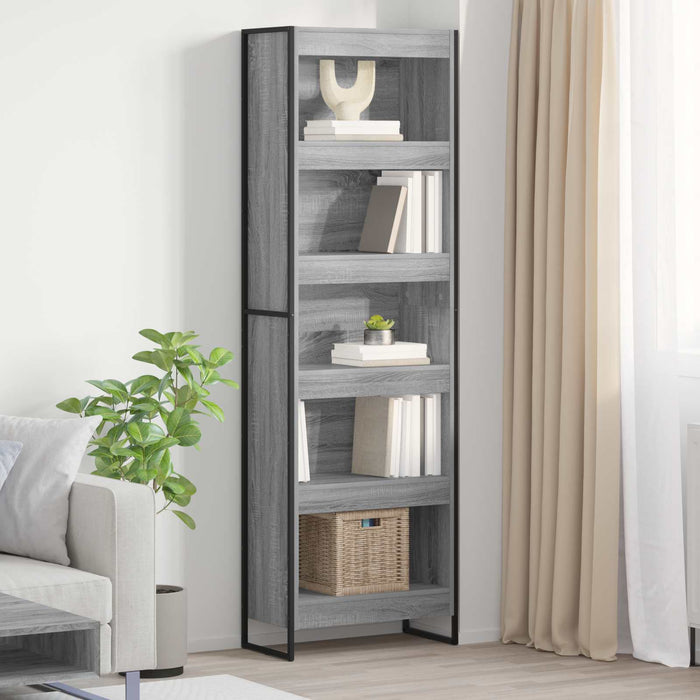 Dulap pentru cărți 2 pcs Gri Sonoma 80 x 30 x 155 cm - WALTI WALTI