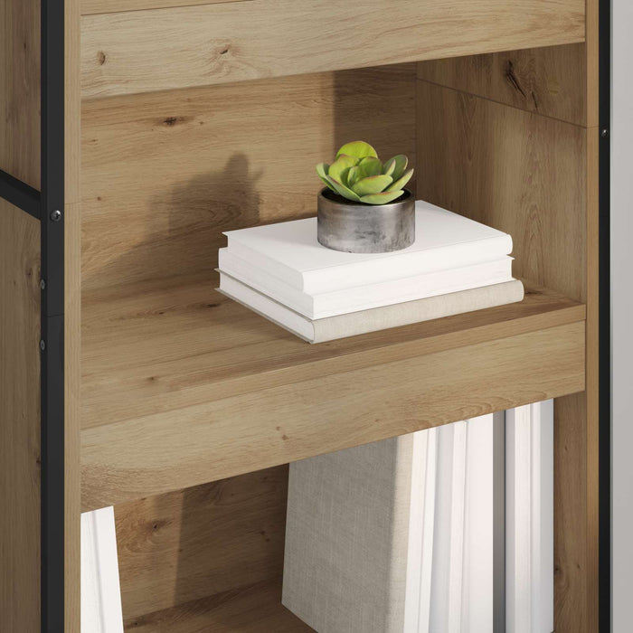 Dulap pentru cărți 2 pcs Stejar artizanal 80 x 30 x 155 cm - WALTI WALTI