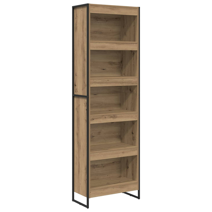Dulap pentru cărți 2 pcs Stejar artizanal 80 x 30 x 155 cm - WALTI WALTI