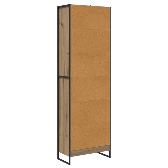 Dulap pentru cărți 2 pcs Stejar artizanal 80 x 30 x 155 cm - WALTI WALTI