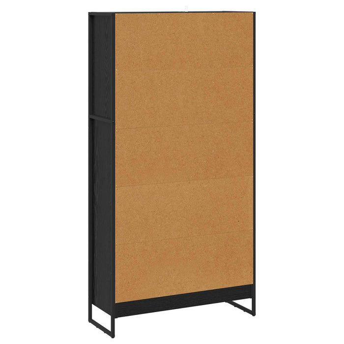 Dulap pentru cărți 2 pcs Stejar Negru 80 x 30 x 155 cm - WALTI WALTI