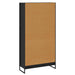 Dulap pentru cărți 2 pcs Stejar Negru 80 x 30 x 155 cm - WALTI WALTI
