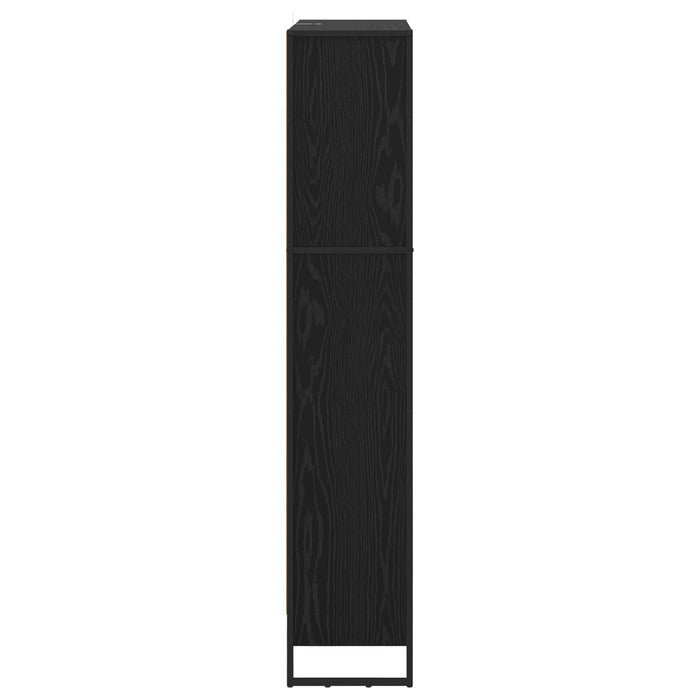 Dulap pentru cărți 2 pcs Stejar Negru 80 x 30 x 155 cm - WALTI WALTI
