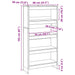 Dulap pentru cărți 2 pcs Stejar Negru 80 x 30 x 155 cm - WALTI WALTI