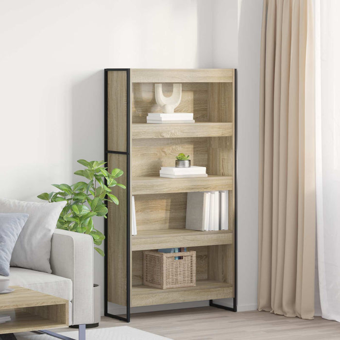 Dulap pentru cărți 2 pcs Sonoma 80 x 30 x 155 cm Lemn compozit - WALTI WALTI