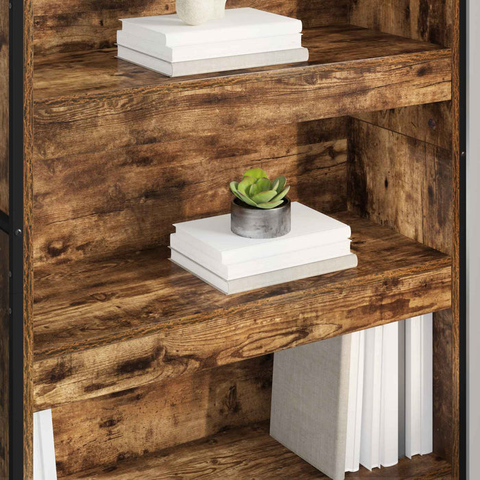 Dulap pentru cărți 2 pcs Stejar fumuriu 80 x 30 x 155 cm - WALTI WALTI