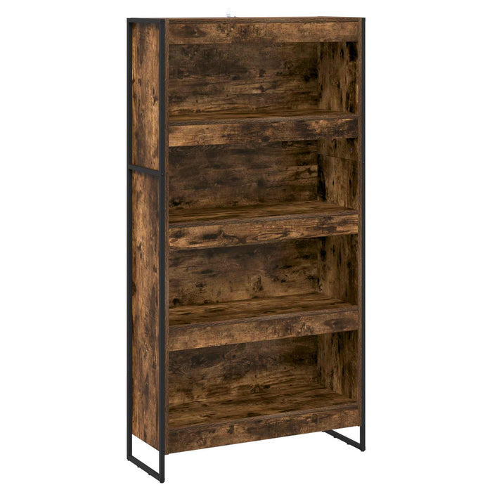 Dulap pentru cărți 2 pcs Stejar fumuriu 80 x 30 x 155 cm - WALTI WALTI