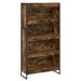 Dulap pentru cărți 2 pcs Stejar fumuriu 80 x 30 x 155 cm - WALTI WALTI
