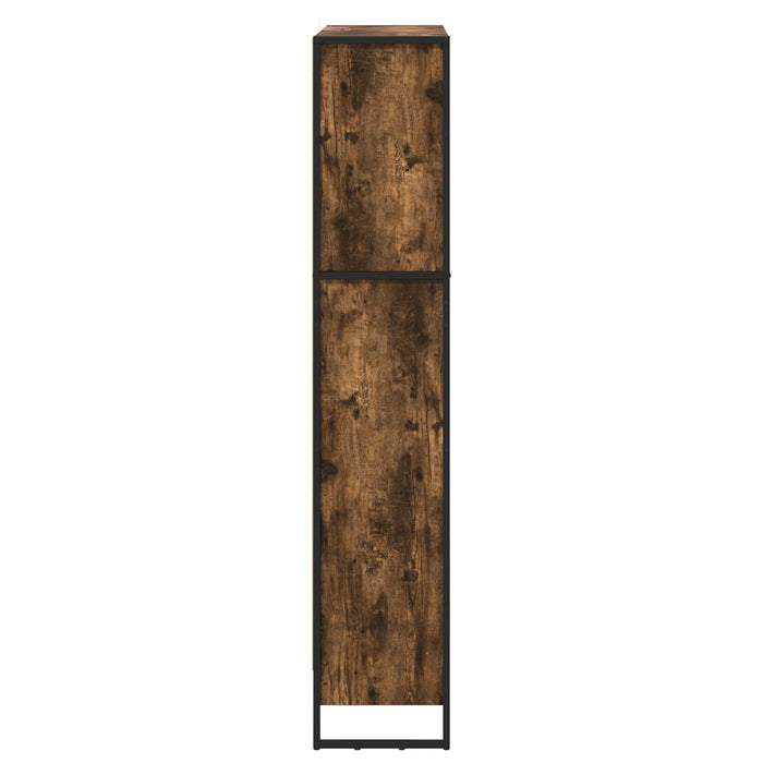 Dulap pentru cărți 2 pcs Stejar fumuriu 80 x 30 x 155 cm - WALTI WALTI