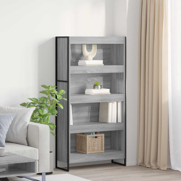 Dulap pentru cărți 2 pcs Gri Sonoma 80 x 30 x 155 cm - WALTI WALTI