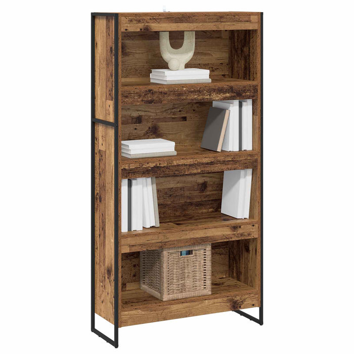 Dulap pentru cărți 2 pcs Lemn Vechi 80 x 30 x 155 cm - WALTI WALTI