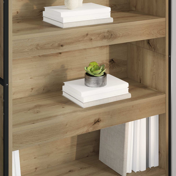 Dulap pentru cărți 2 pcs Stejar artizanal 80 x 30 x 155 cm - WALTI WALTI