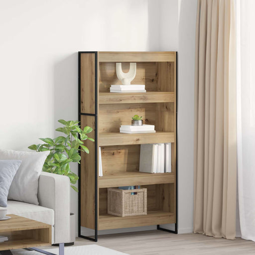Dulap pentru cărți 2 pcs Stejar artizanal 80 x 30 x 155 cm - WALTI WALTI