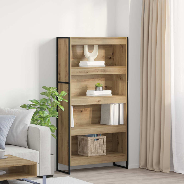 Dulap pentru cărți 2 pcs Stejar artizanal 80 x 30 x 155 cm - WALTI WALTI