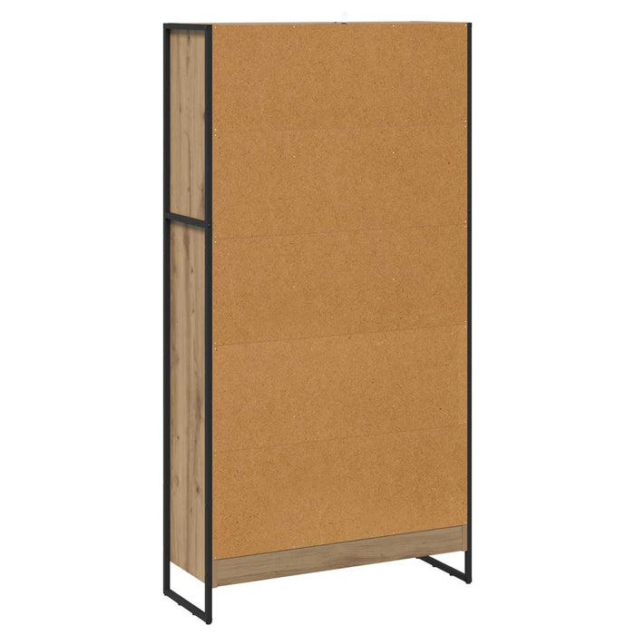 Dulap pentru cărți 2 pcs Stejar artizanal 80 x 30 x 155 cm - WALTI WALTI
