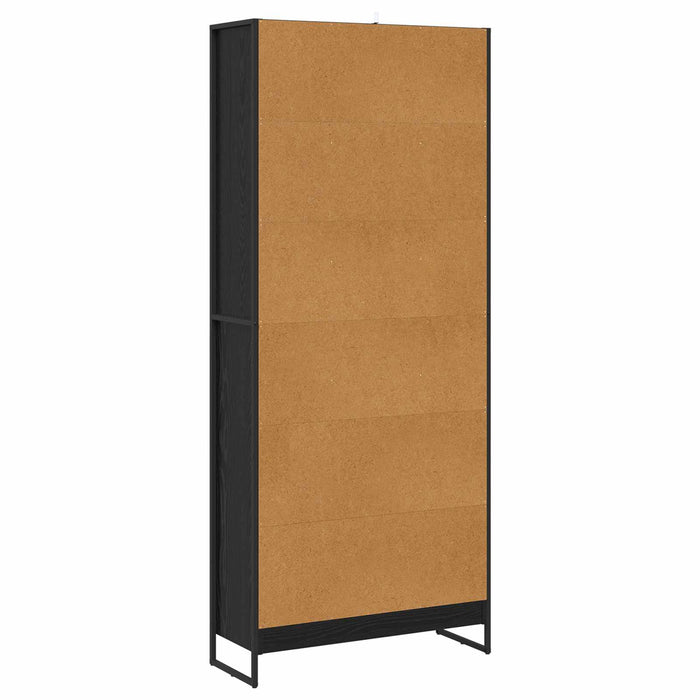 Dulap pentru cărți 2 pcs Stejar Negru 80 x 30 x 155 cm - WALTI WALTI