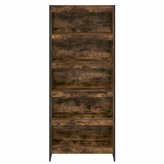 Dulap pentru cărți 2 pcs Stejar fumuriu 80 x 30 x 155 cm - WALTI WALTI