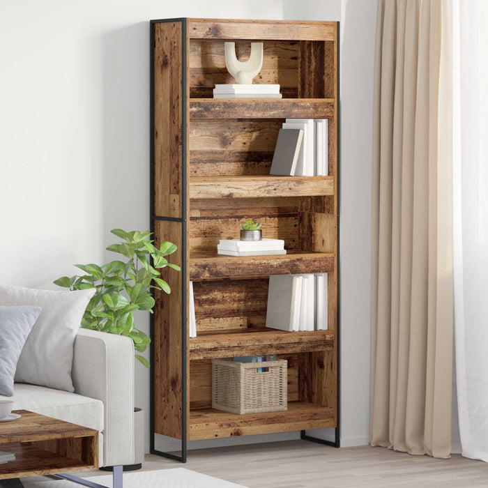 Dulap pentru cărți 2 pcs Lemn Vechi 80 x 30 x 155 cm - WALTI WALTI