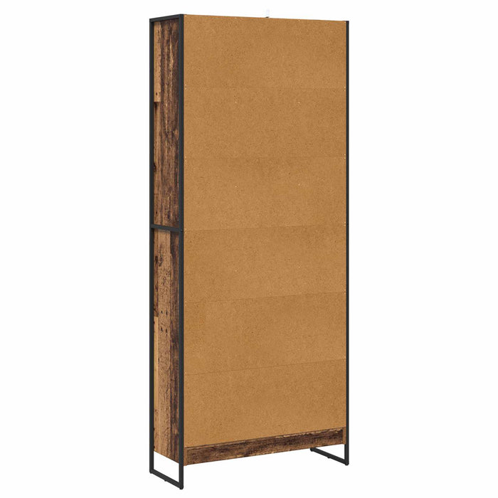 Dulap pentru cărți 2 pcs Lemn Vechi 80 x 30 x 155 cm - WALTI WALTI