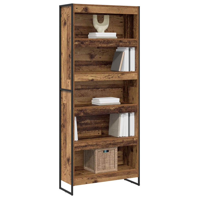 Dulap pentru cărți 2 pcs Lemn Vechi 80 x 30 x 155 cm - WALTI WALTI