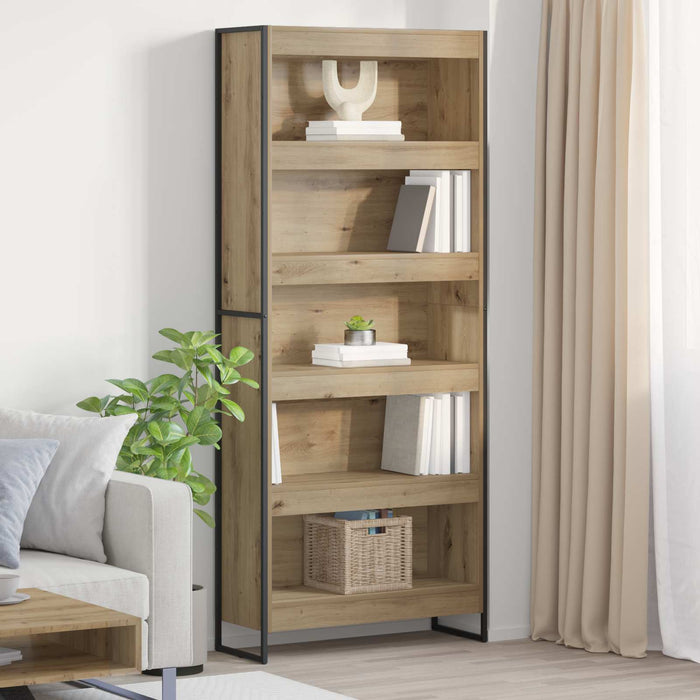 Dulap pentru cărți 2 pcs Stejar artizanal 80 x 30 x 155 cm - WALTI WALTI