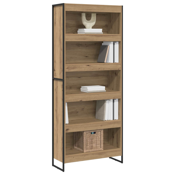 Dulap pentru cărți 2 pcs Stejar artizanal 80 x 30 x 155 cm - WALTI WALTI