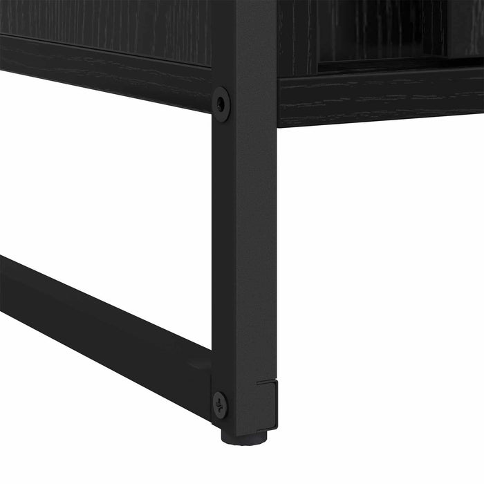 Dressing 2 pcs Stejar Negru 50 x 50 x 200 cm Lemn compozit - WALTI WALTI