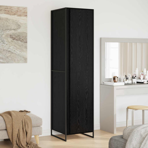 Dressing 2 pcs Stejar Negru 50 x 50 x 200 cm Lemn compozit - WALTI WALTI