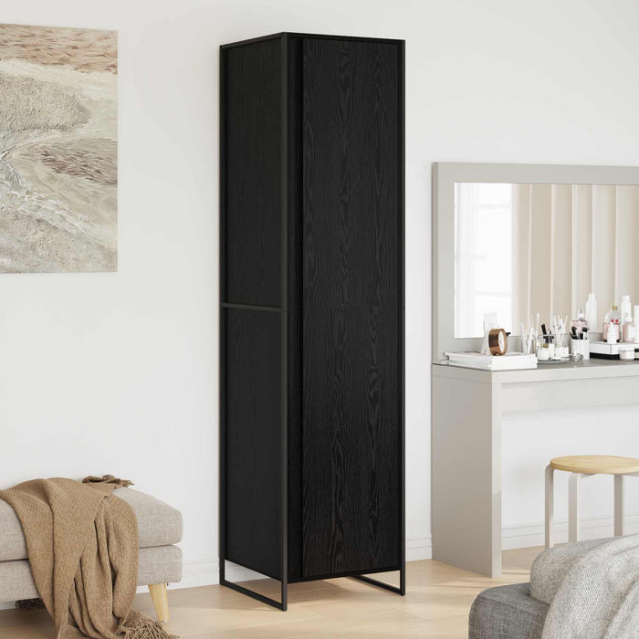 Dressing 2 pcs Stejar Negru 50 x 50 x 200 cm Lemn compozit - WALTI WALTI