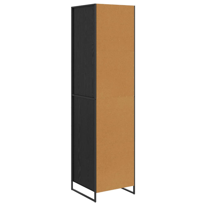 Dressing 2 pcs Stejar Negru 50 x 50 x 200 cm Lemn compozit - WALTI WALTI