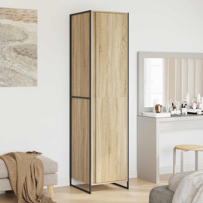 Dressing cu ușă 2 pcs Sonoma 50 x 50 x 200 cm Lemn compozit - WALTI WALTI