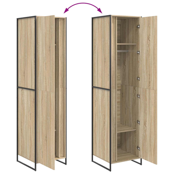 Dressing cu ușă 2 pcs Sonoma 50 x 50 x 200 cm Lemn compozit - WALTI WALTI