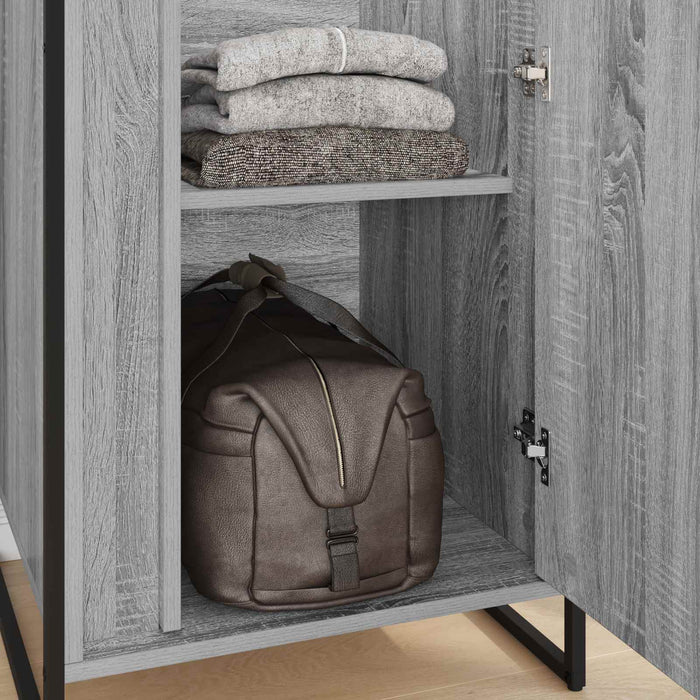 Dressing cu ușă 2 pcs Gri Sonoma 50 x 50 x 200 cm Lemn compozit - WALTI WALTI