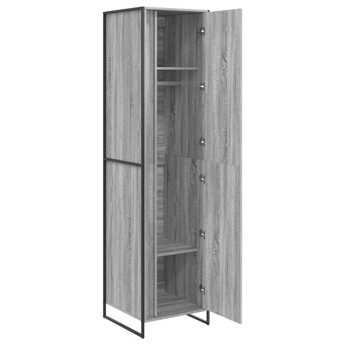 Dressing cu ușă 2 pcs Gri Sonoma 50 x 50 x 200 cm Lemn compozit - WALTI WALTI