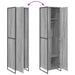 Dressing cu ușă 2 pcs Gri Sonoma 50 x 50 x 200 cm Lemn compozit - WALTI WALTI