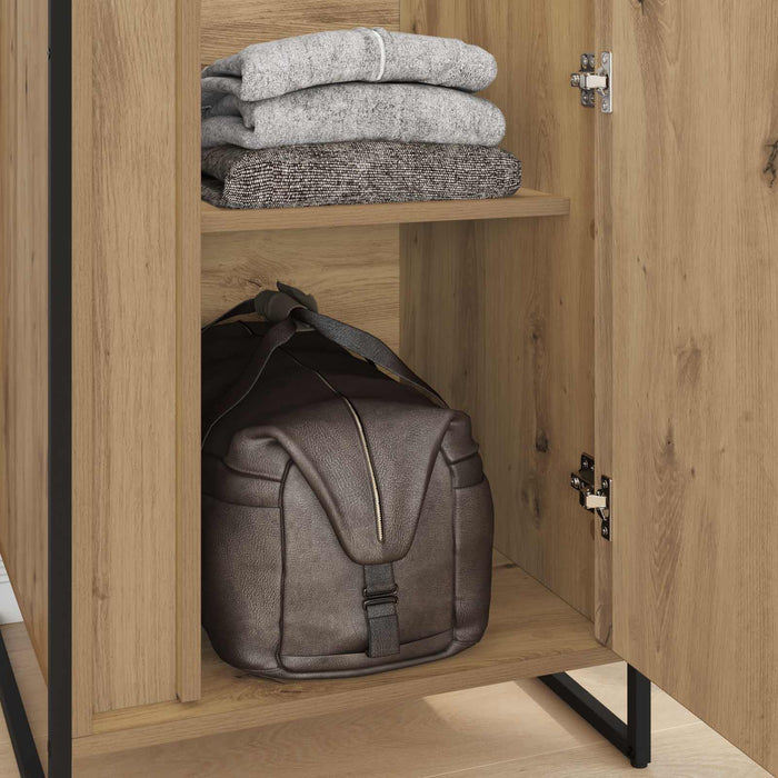 Dressing 2 pcs Stejar artizanal 50 x 50 x 200 cm Lemn compozit - WALTI WALTI