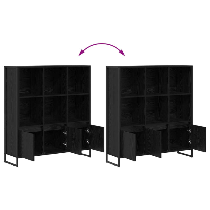 Dulap pentru cărți 2 pcs Stejar Negru 99,5 x 30 x 108 cm - WALTI WALTI