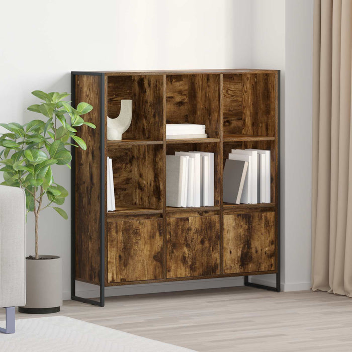 Dulap pentru cărți 2 pcs Stejar fumuriu 99,5 x 30 x 108 cm - WALTI WALTI