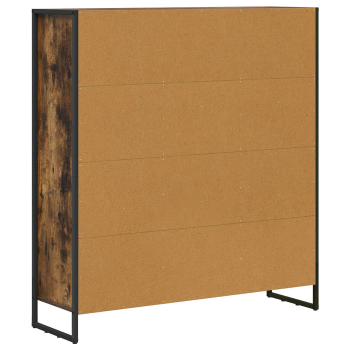 Dulap pentru cărți 2 pcs Stejar fumuriu 99,5 x 30 x 108 cm - WALTI WALTI